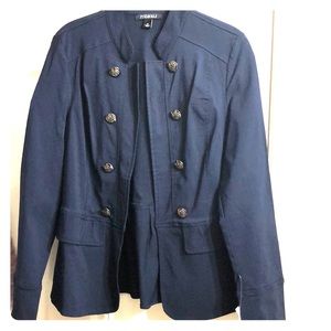 NWT Roz & Ali navy blue jacket